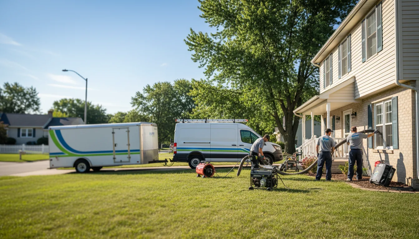 Flooded Basement Restoration And Cleanup With Repair in Worth, IL near me